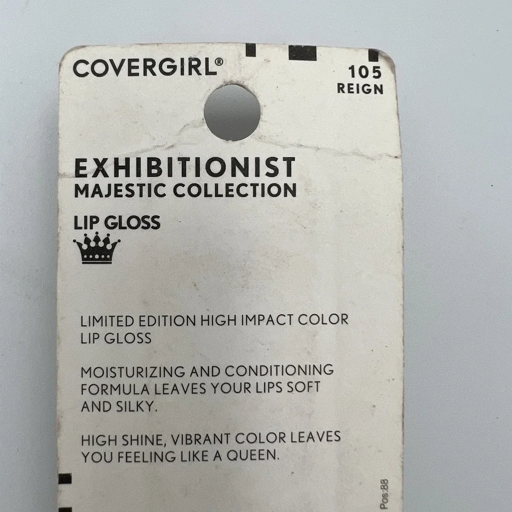 CoverGirl Exhibitionist Majesty Limited Edition Lip Gloss 105 Reign Red 0.12‎ oz